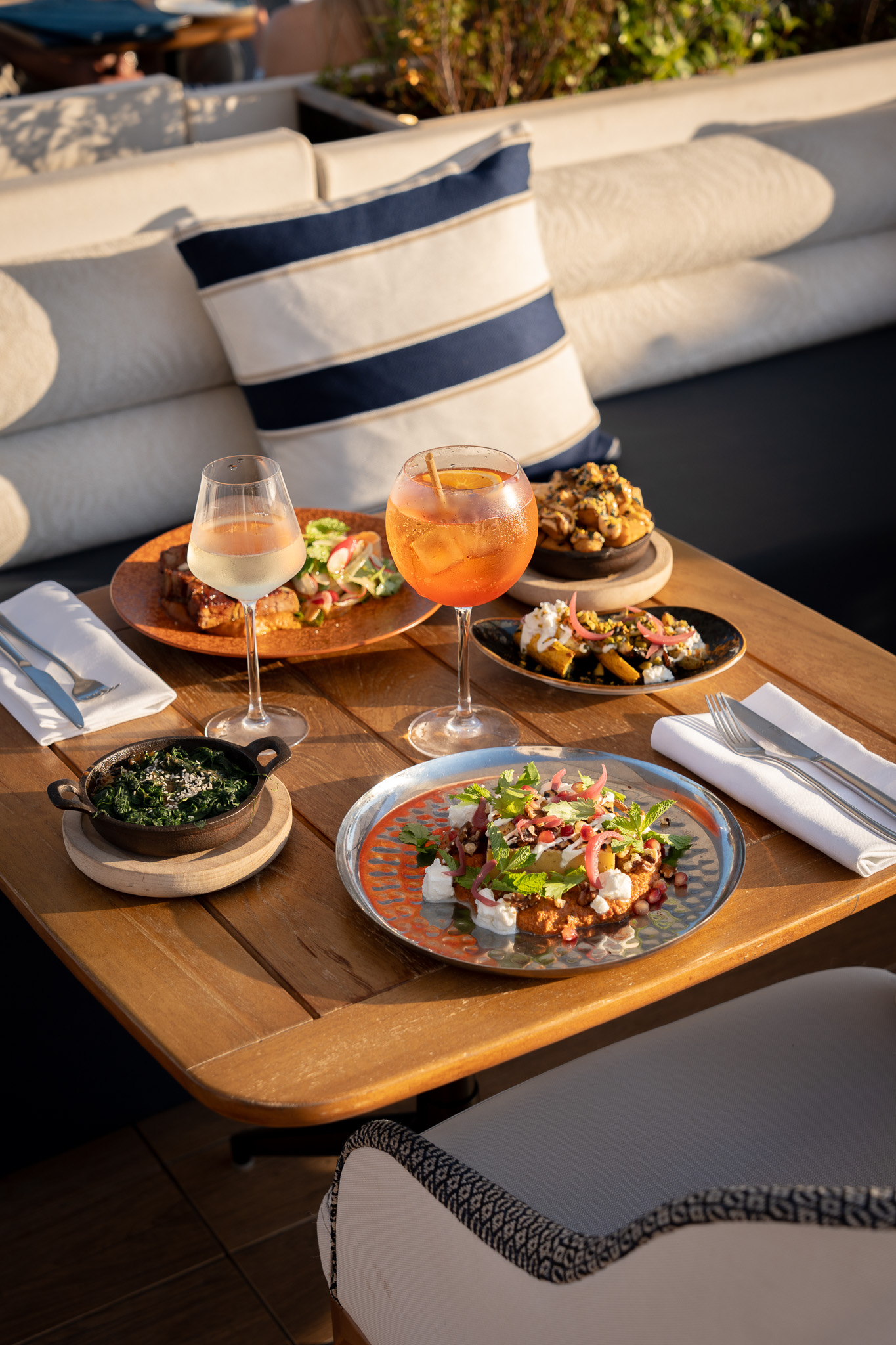 Mediterranean food inspired by products of the sea